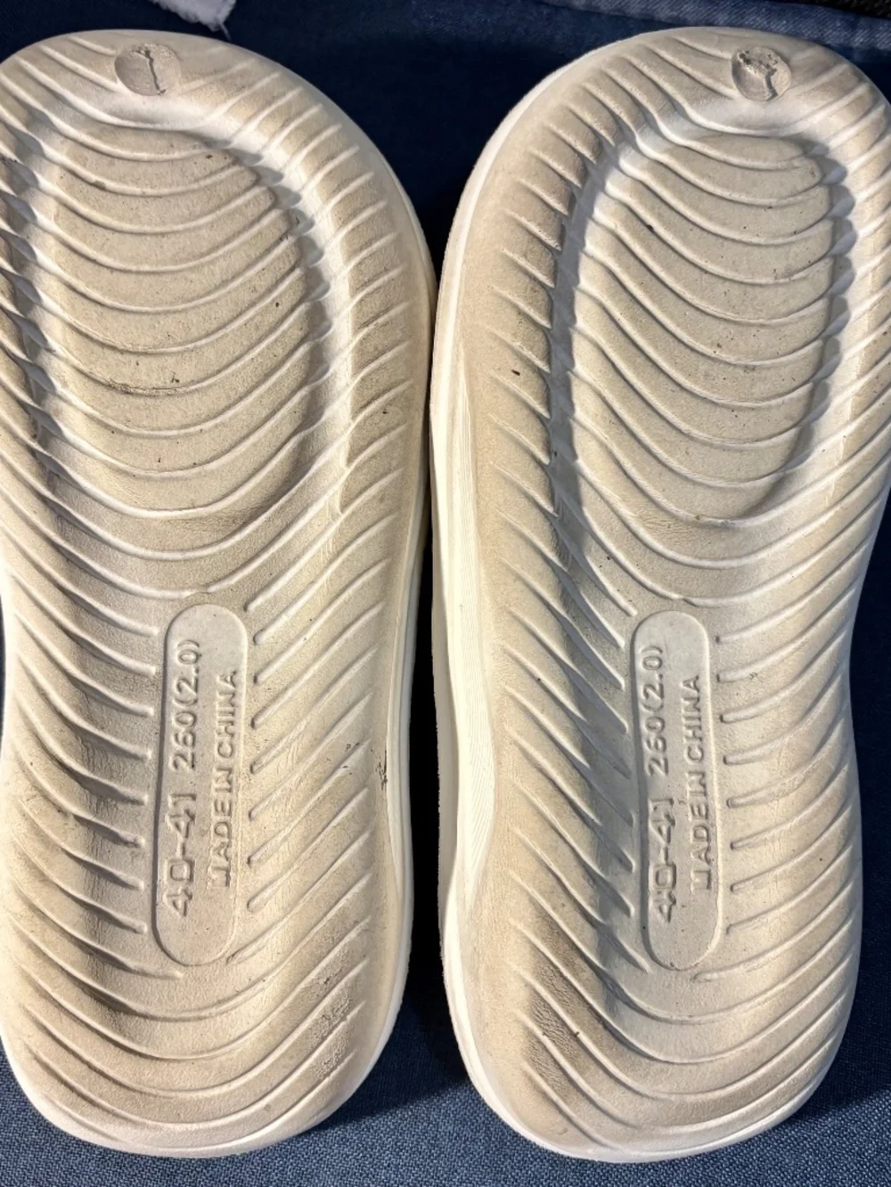 White Fluffy Flip Flops